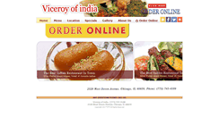 Desktop Screenshot of chicagoviceroyofindia.com